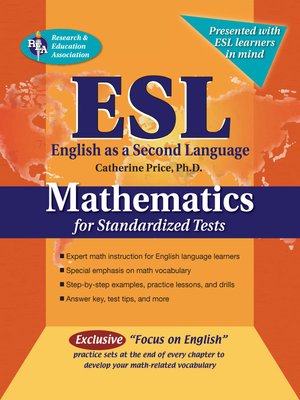 cover image of ESL Mathematics for Standardized Tests